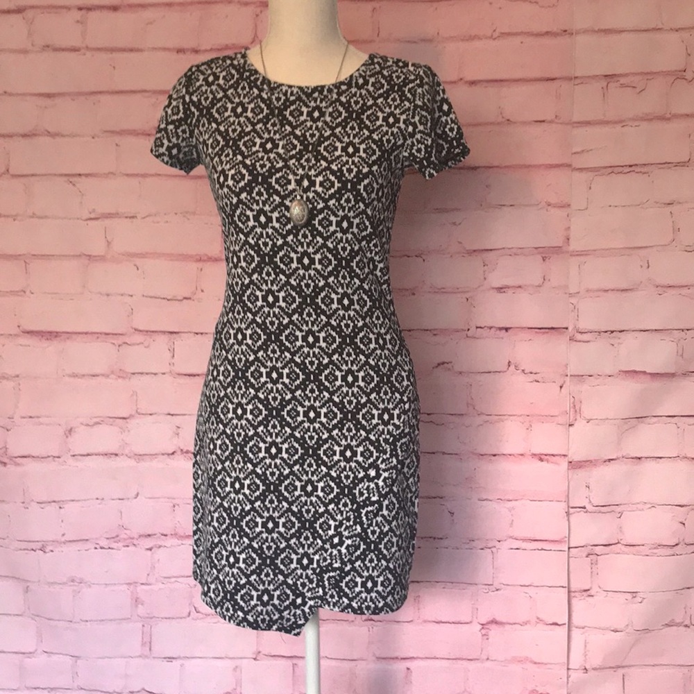 PINK ROSE Patterned Dress
